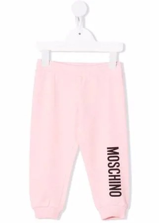 Moschino Kids спортивные брюки с логотипом