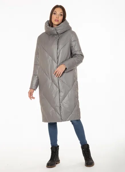 Пальто женское WINTERRA 57129 серое 52 RU