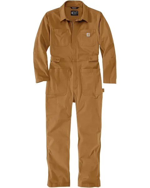 Комбинезон Carhartt Rugged Flex Relaxed Fit Canvas Coverall, цвет Carhartt Brown