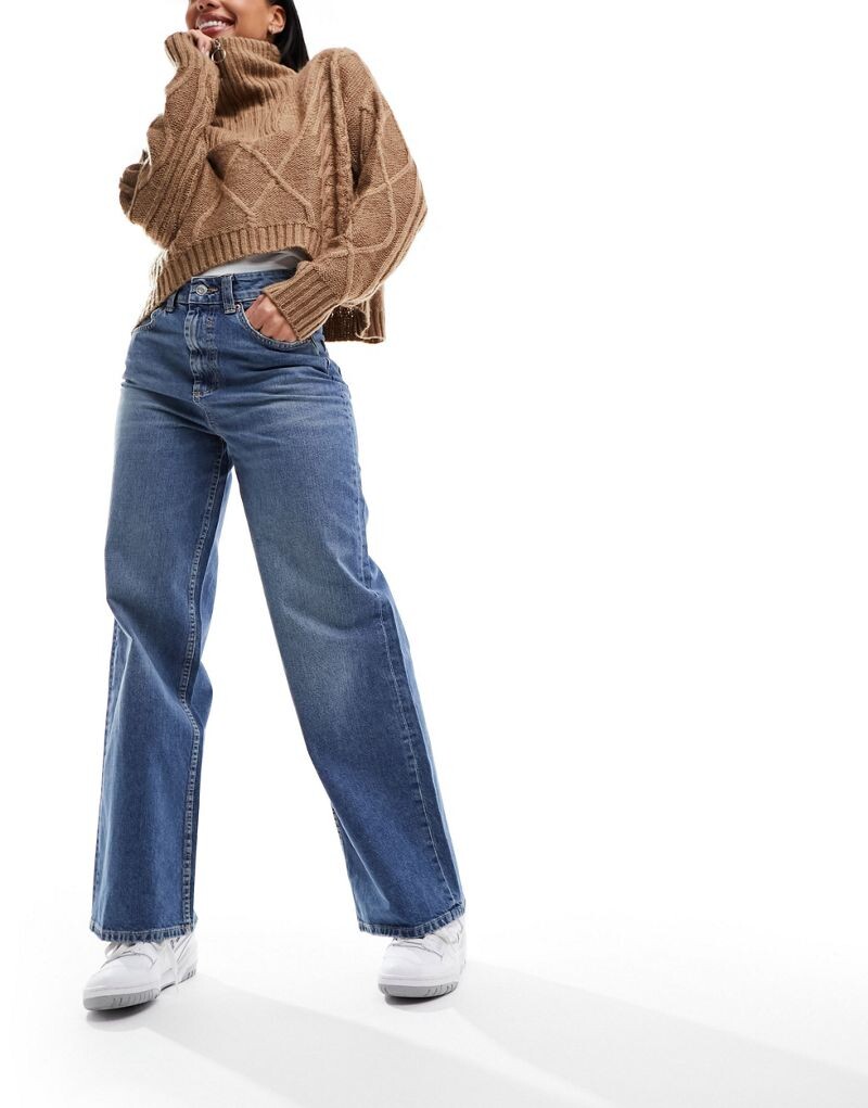 Темно-синие джинсы ASOS DESIGN Dad
