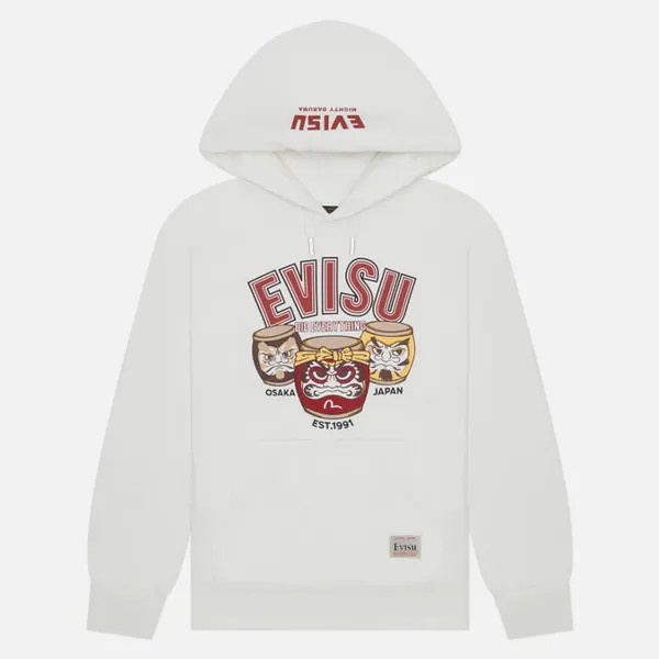 Мужская толстовка Evisu Heritage Wadaiko Daruma Embroidered Hoodie белый, Размер L