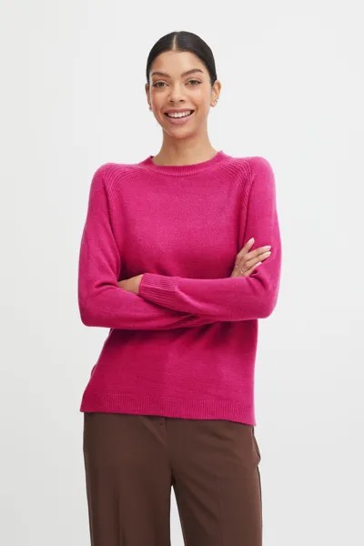 Свитер b.young Strick BYMALEA SLIT JUMPER 3 20811905, розовый