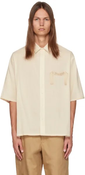 Off-White Рубашка-кабри Le Papier La Chemise Jacquemus