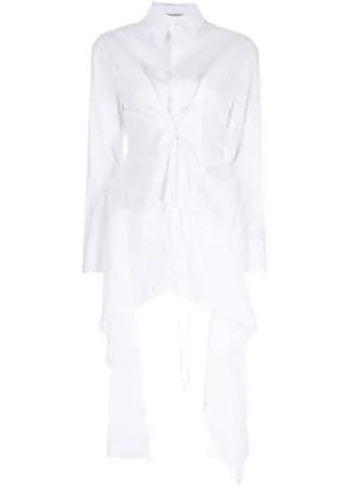 Yohji Yamamoto многослойная рубашка асимметричного кроя