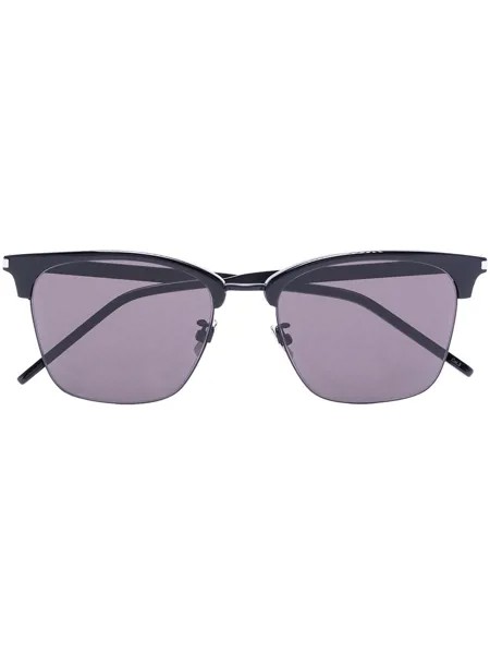 Saint Laurent Eyewear солнцезащитные очки в полуободковой оправе