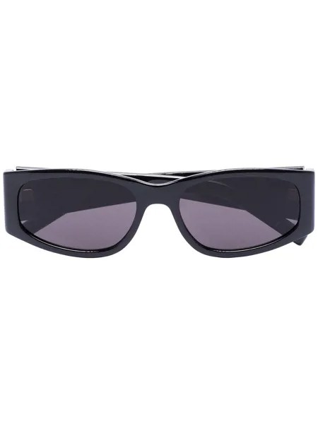 Saint Laurent Eyewear солнцезащитные очки в овальной оправе