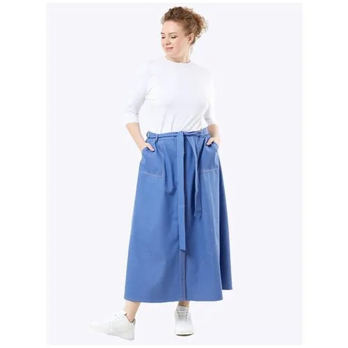 Юбка XLady женская Техас (голубой) / Большие размеры / Plus size