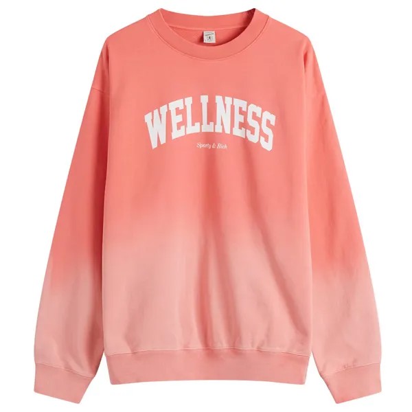 Толстовка Sporty & Rich Wellness Ivy Sweatshirt, цвет Dip Dye Pink