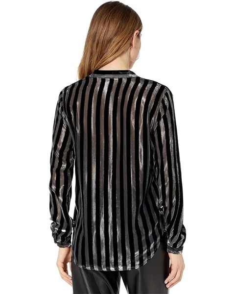 Блуза EQUIPMENT Jecinthe Striped Blouse, реальный черный