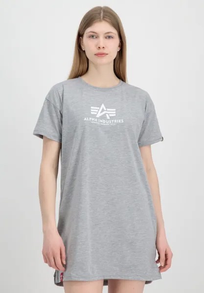 Платье из джерси Alpha Industries, серый меланж