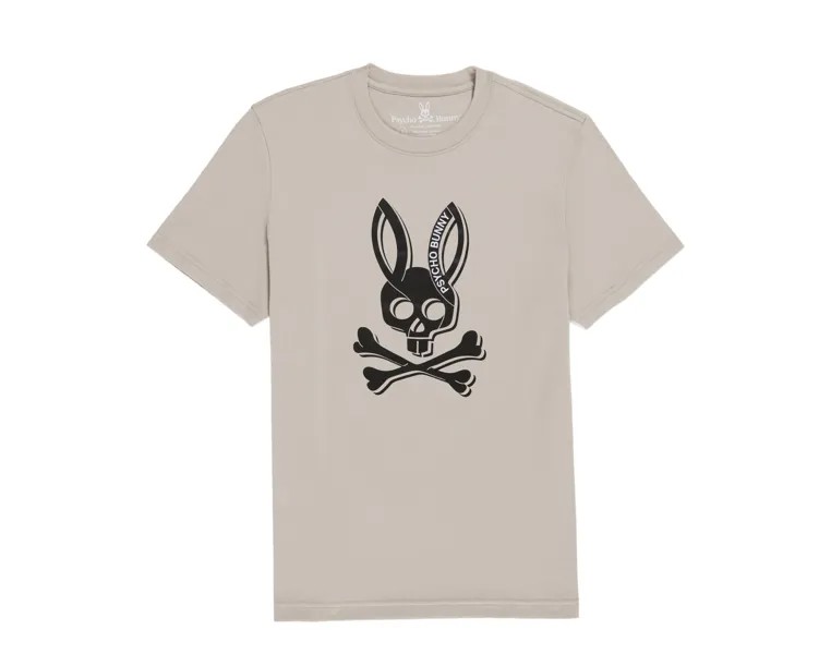 Мужская футболка Psycho Bunny Serge с круглым вырезом и рисунком песчаника B6U718X1PC-STO, мультиколор