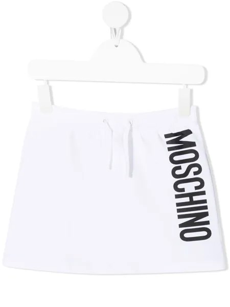 Moschino Kids юбка с логотипом