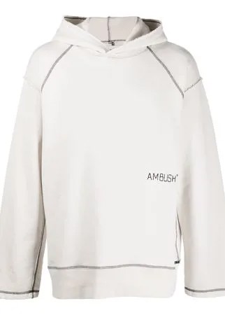 AMBUSH худи с контрастной строчкой и вышитым логотипом