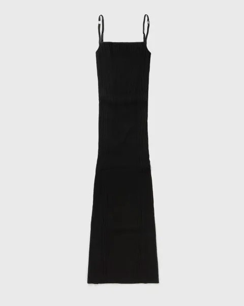 Платье Misbhv Knitted Seamless Maxi Dress With Slit, черный