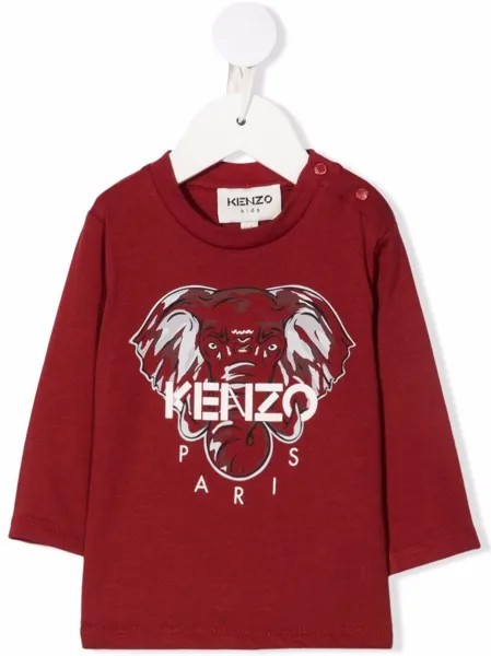 Kenzo Kids топ с длинными рукавами и логотипом