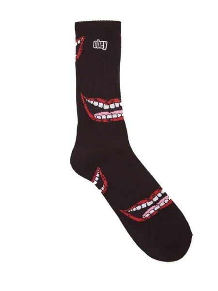 Носки OBEY Lips Socks Black Multi