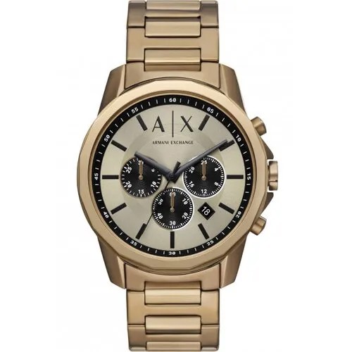Наручные часы Armani Exchange Banks AX1739, бежевый, золотой