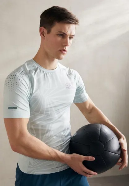 Спортивная футболка VIGOR7 TEE GRAPHIC EA7 Emporio Armani, цвет ice flow