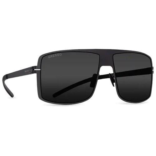 Солнцезащитные очки Gresso, квадратные, с защитой от УФ, черный