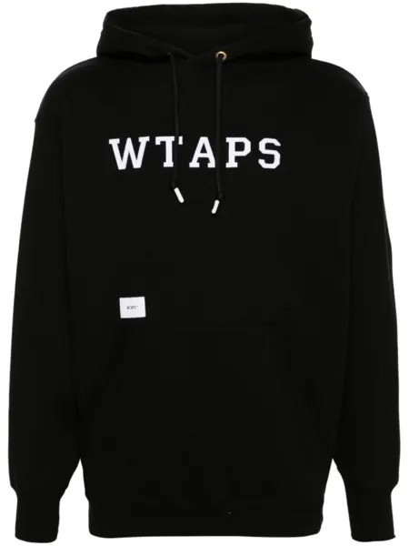 WTAPS худи с нашивкой-логотипом, черный