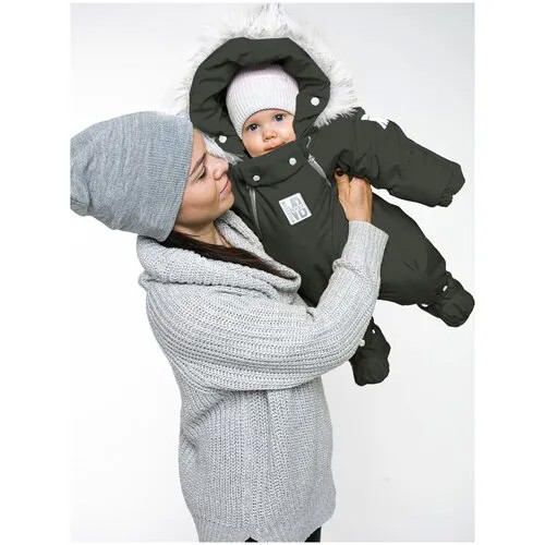 Комбинезон-трансформер MaLeK BaBy 163шм/2, размер 80, , хаки