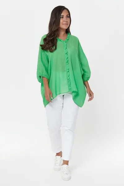 Блуза женская OLSI 2010009 зеленая 50