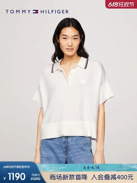 Рубашка женская Tommy Hilfiger Collection 24 трикотажная, белый