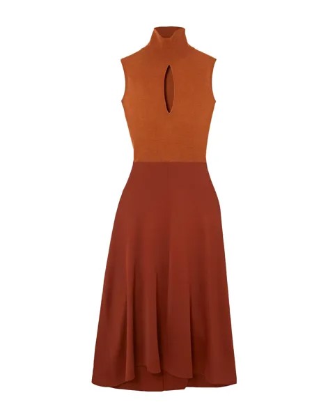 Платье Victoria Beckham Midi, коричневый
