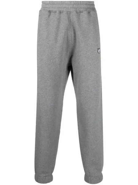 Maison Kitsuné спортивные брюки с эластичным поясом, серый