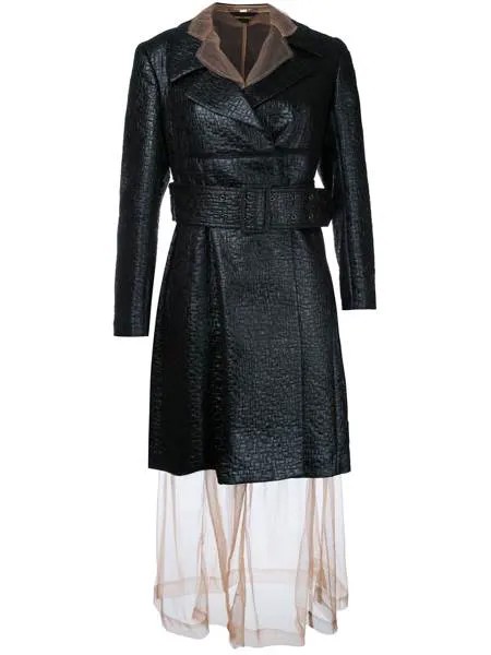 Comme Des Garçons Pre-Owned пальто с прозрачным слоем