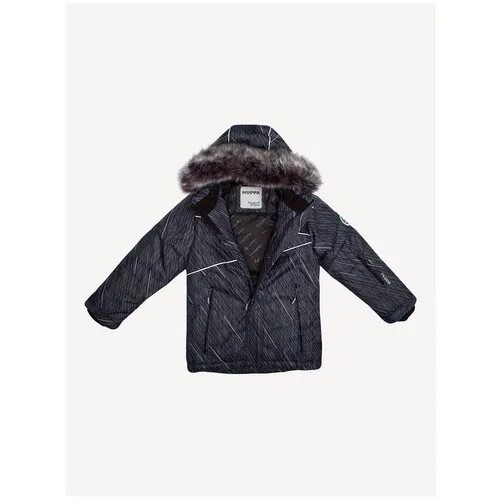 Куртка HUPPA 17440130-12718 NORTONY 1 для мальчика, цвет тёмно-серый, размер 128
