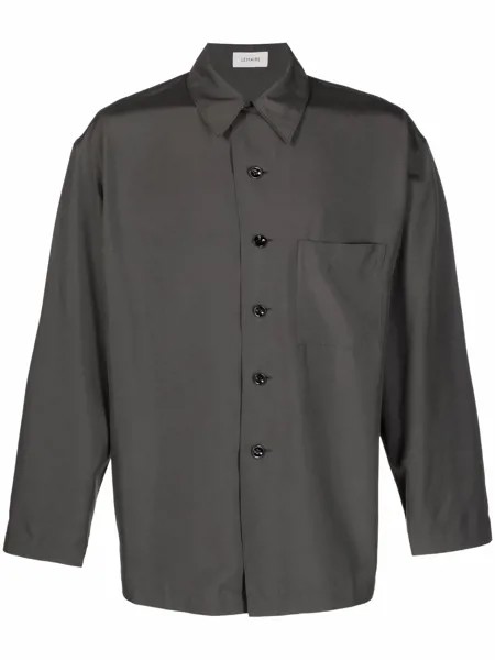 Lemaire шелковая рубашка с нагрудным карманом