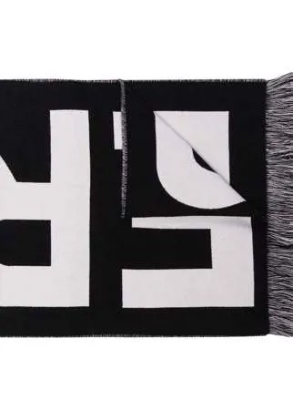 Burberry шарф с жаккардовым логотипом