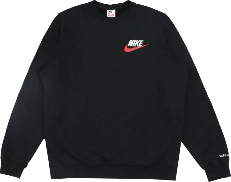 Толстовка Supreme x Nike Crewneck 'Black', черный