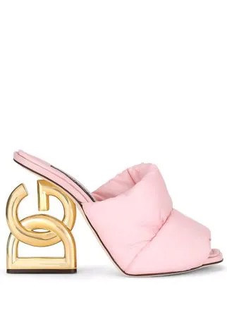 Dolce & Gabbana дутые мюли на каблуке DG Pop