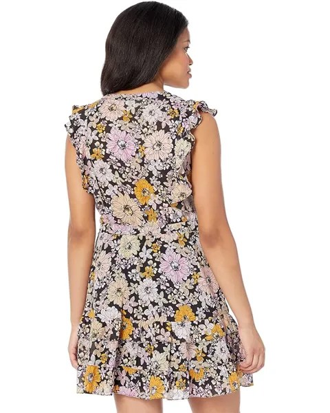 Платье Steve Madden Know Your Flower Dress, черный