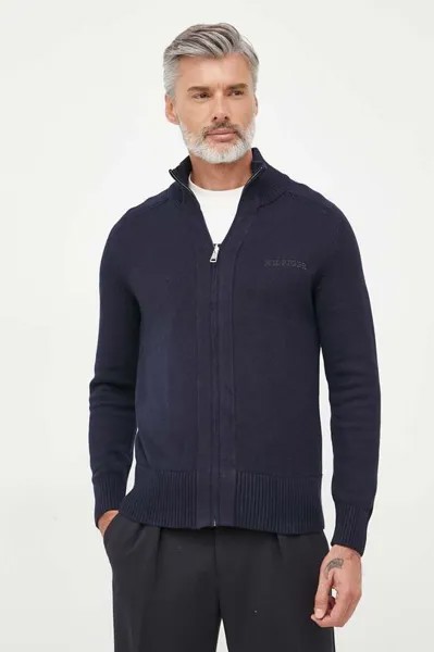 Хлопковый кардиган Tommy Hilfiger, темно-синий