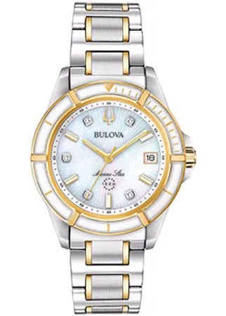 Японские наручные  женские часы Bulova 98P186. Коллекция Marine Star Ladies