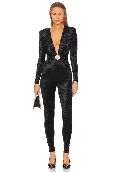 Комбинезон Ronny Kobo Rhodes Velvet Catsuit, цвет Jet Black