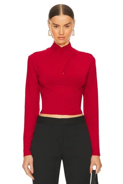 Футболка Bobi Long Sleeve Cropped, цвет Salsa