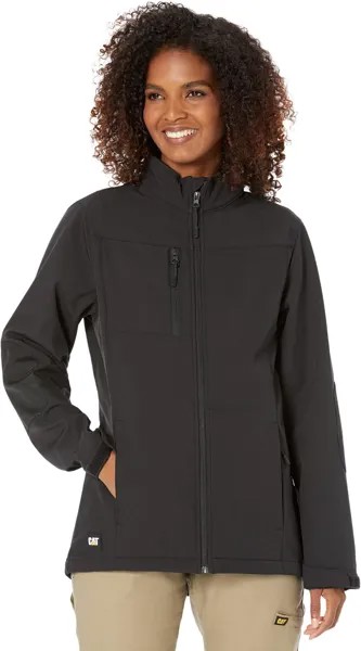 Куртка Grid Fleece Bonded Softshell Jacket Caterpillar, черный