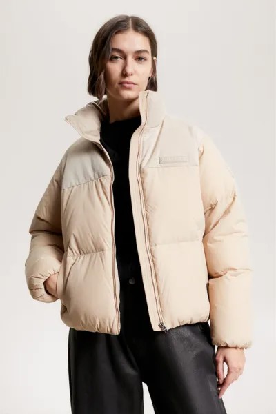 Пуховик Нью-Йорк Tommy Hilfiger, бежевый