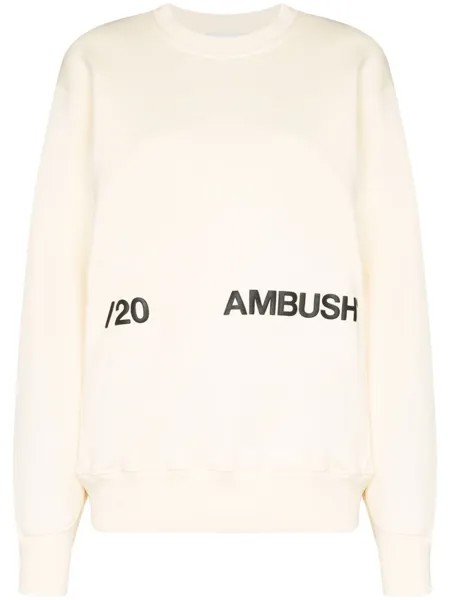 AMBUSH толстовка с логотипом, белый