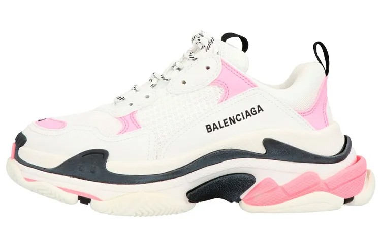 Balenciaga Массивные туфли Triple S WMNS Белый/Розовый