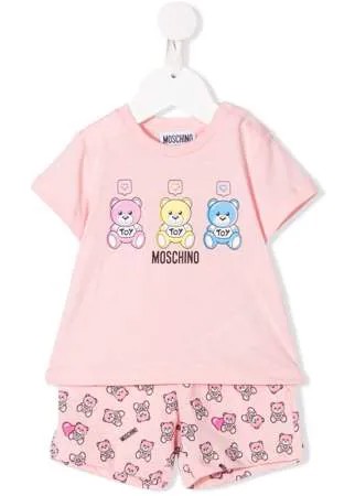 Moschino Kids спортивный костюм с принтом Teddy Bear