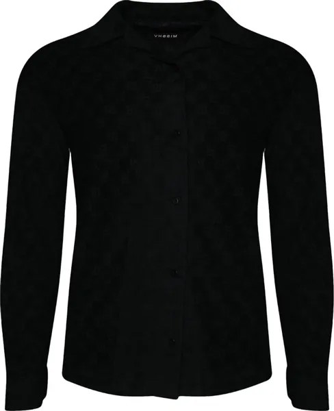 Рубашка MISBHV Towelling Monogram Long-Sleeve Shirt 'Black', черный