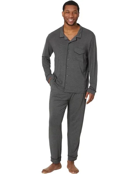 Пижама MeUndies Long Sleeve Modal, цвет Heather Charcoal