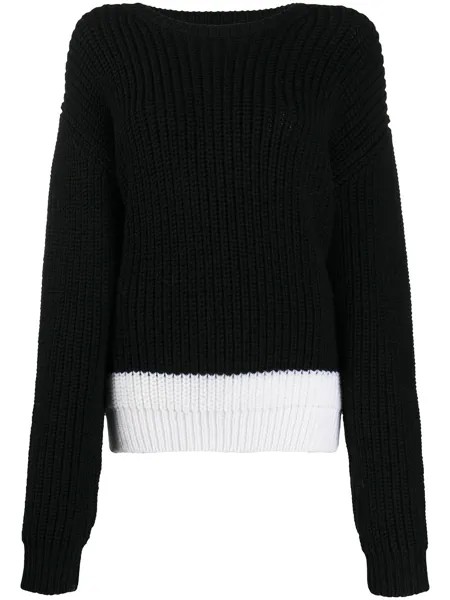 Rochas свитер с контрастной отделкой