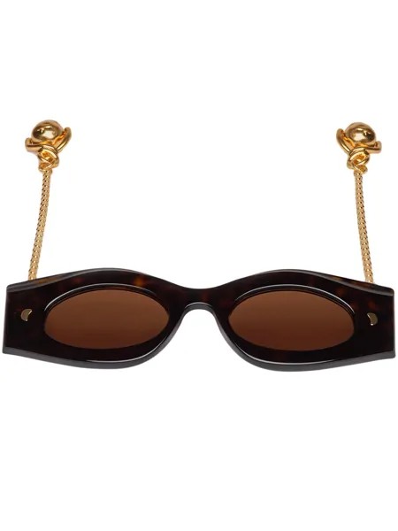 Nanushka Horus rectangle-frame sunglasses