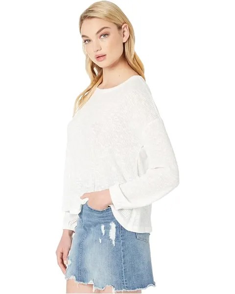 Свитер Steve Madden Knits So Easy Rib Knit Top, слоновая кость